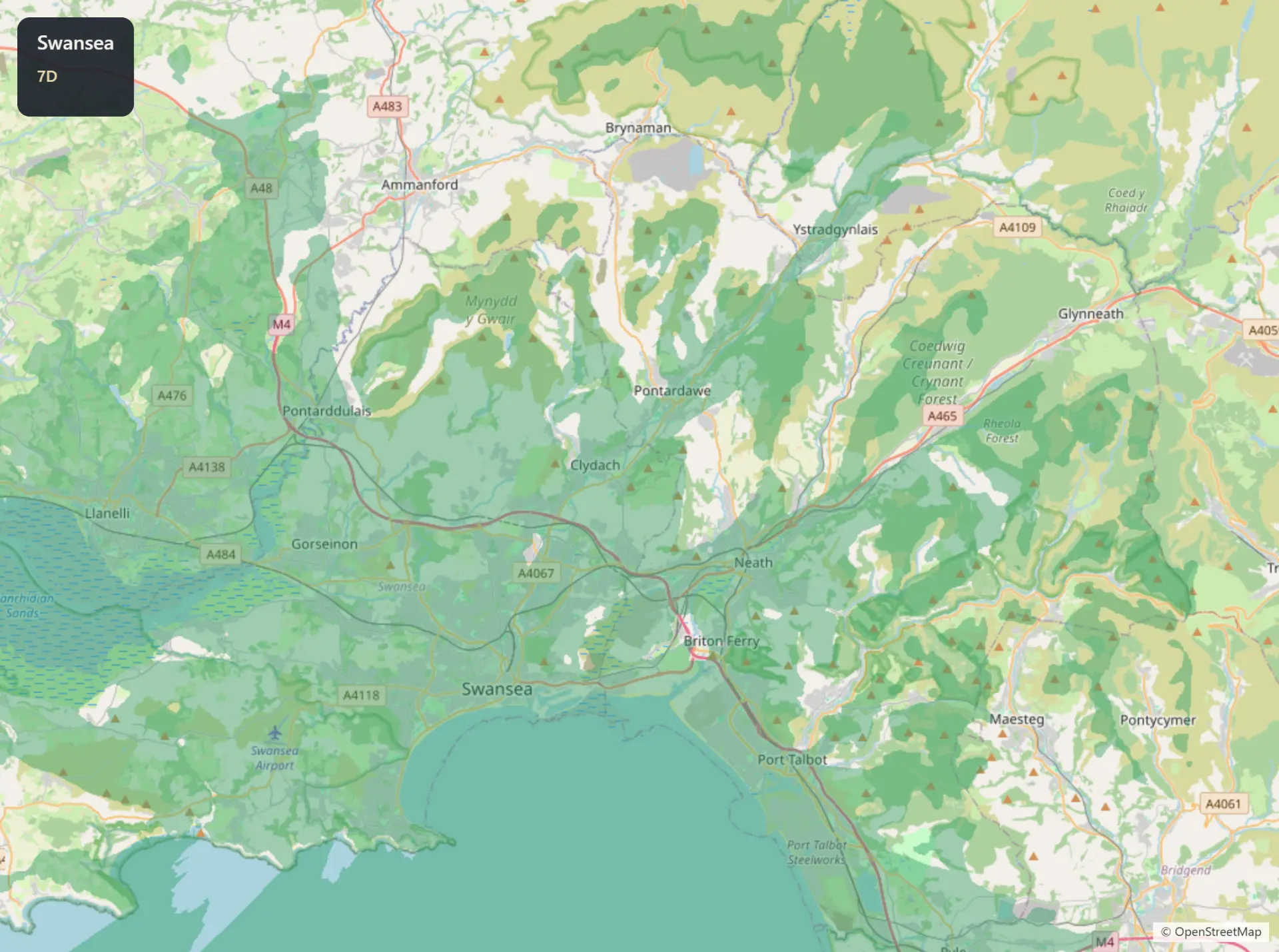 Swansea January 2027 coverage DAB coverage map